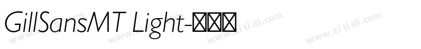 GillSansMT Light字体转换